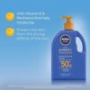 NIVEA SUN Protect & Moisture, Moisture Lock Sunscreen Lotion SPF 50+ 1L | Moisturising Sunscreen With Panthenol & Vitamin E | 4-hours Water Resistance | Made in Australia