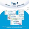 WaterWipes Sensitive+ Baby & Toddler Wipes, 720 Count (12 Packs), 3-In-1 Cleans, Cares, Protects, 99.9% Water, Textured Clean, Unscented