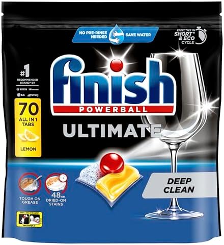 Finish Ultimate Dishwashing Tablets Lemon 70 Pack