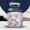 Kleenex Toilet Tissue (4735), 2 Ply Toilet Paper, 48 Toilet Rolls/Case, 400 Sheets/Roll (19,200 Sheets)
